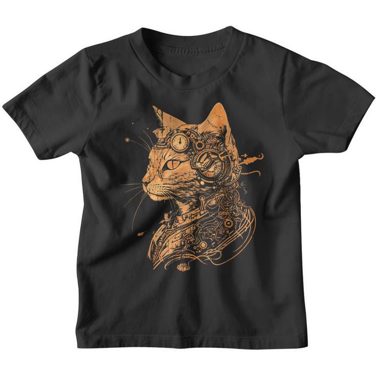 Steam Punk Catkitten Kitty Steampunk Kinder Tshirt