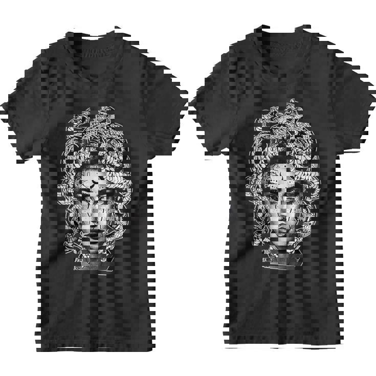 Tatuado Medusa Mitología Griega Work Camiseta niño