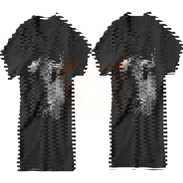 Tauro Toro Estampado De Vaca Buey Buey Motivo De Vaca Motivo Camiseta niño