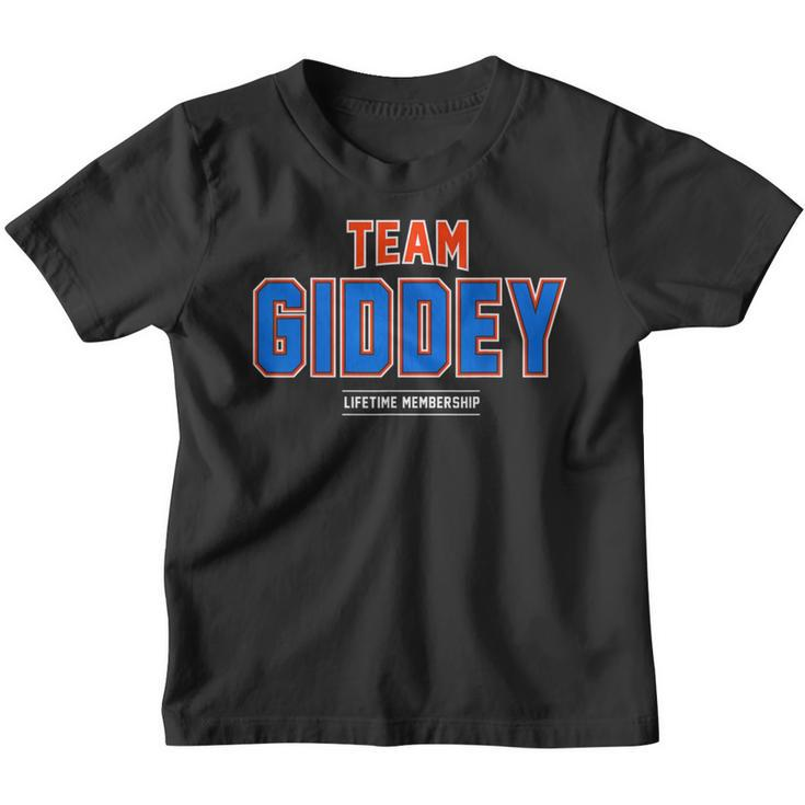 Team Giddey Proud Family Last Name Surname Youth T-shirt