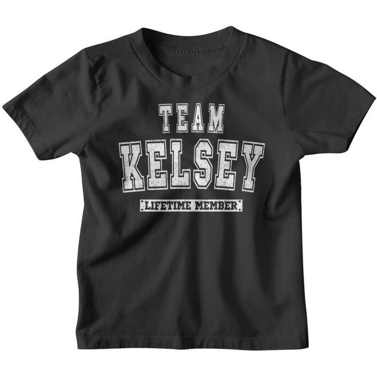 Team Kelsey Lifetime Member Family Last Name Youth T-shirt