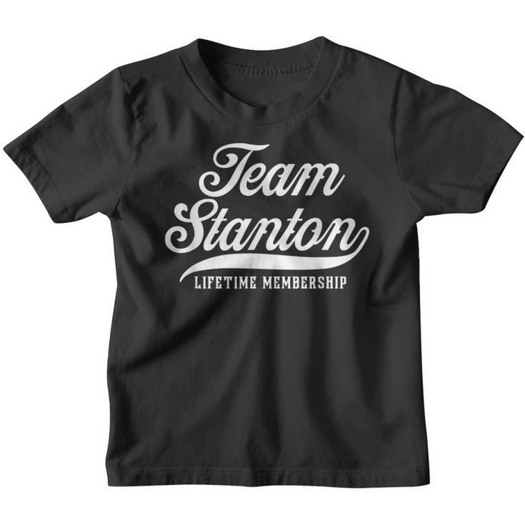 Team Stanton Lifetime Membership Family Surname Last Name Youth T-shirt