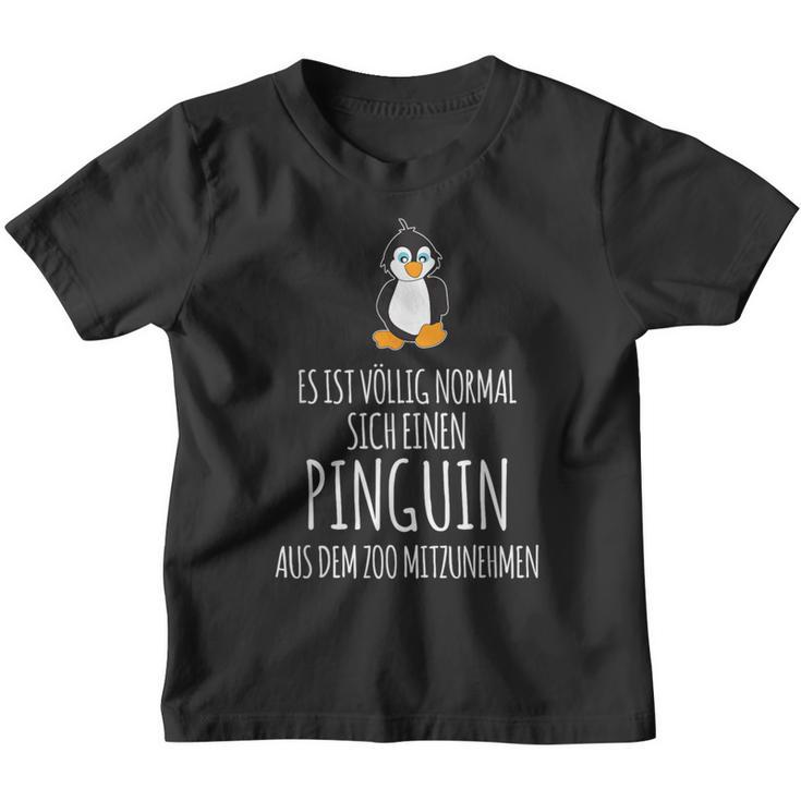 Tierpark Es Ist Öllig Normalig Einen Penguin Aus Der Zoo Kinder Tshirt