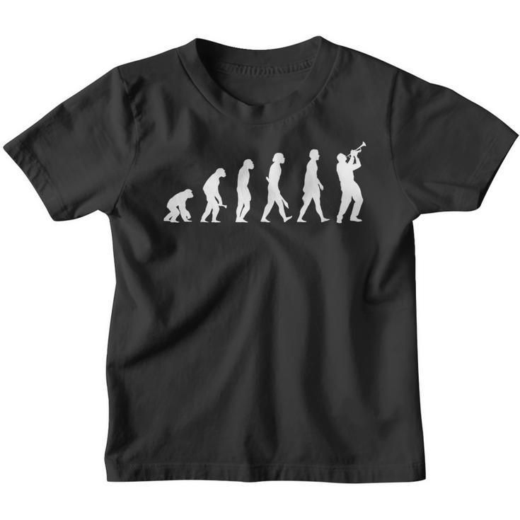 Trumpet Evolution Trumpet Kinder Tshirt
