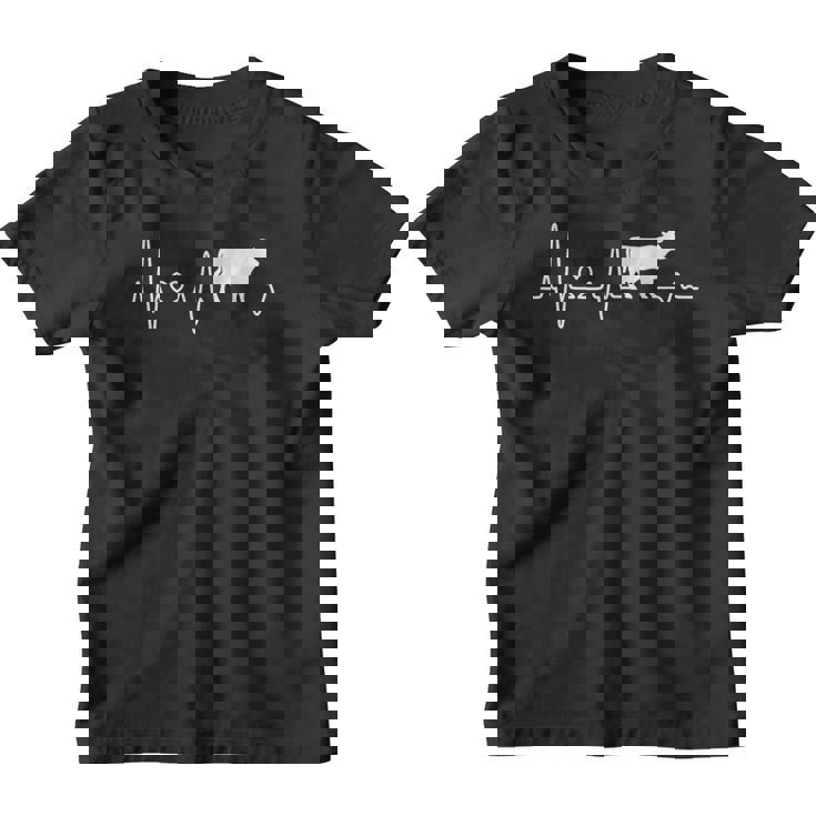 Vaca Latidos Del Corazón Agricultor Regalo Granjero Regalos Camiseta niño