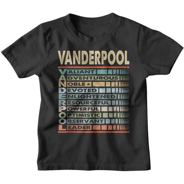 Vanderpool Family Name Vanderpool Last Name Team Youth T-shirt