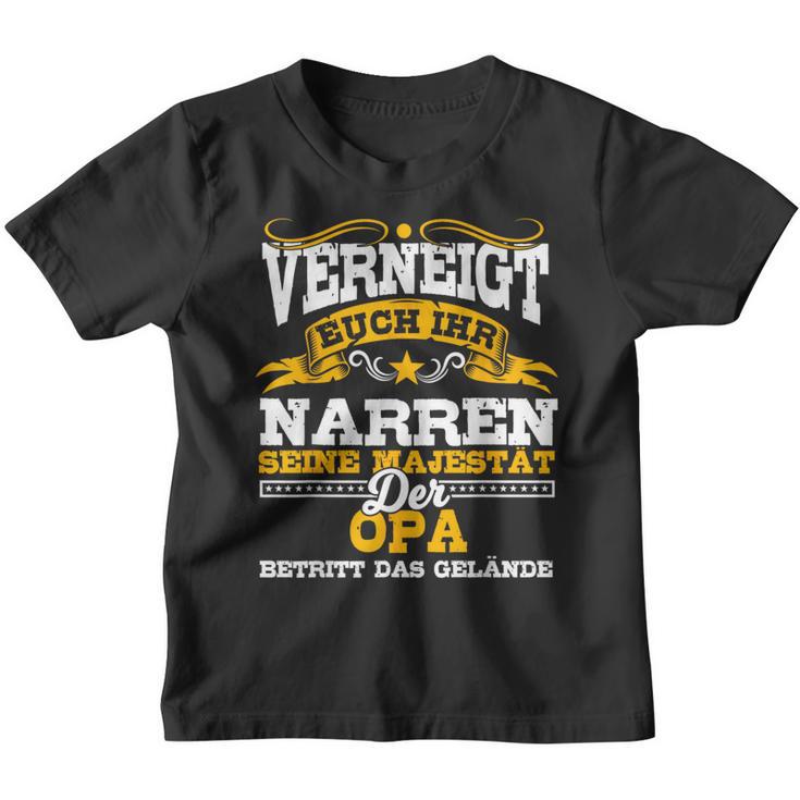 Veiren Sein Majestät Der Opa Veignt Dich Ihr N Kinder Tshirt