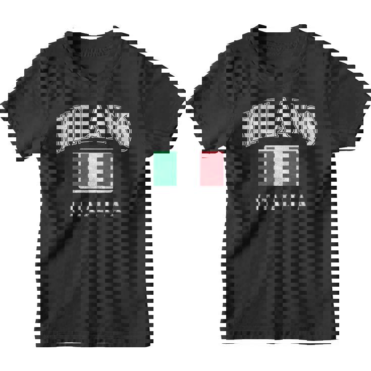 Vintage Milano Italia Recuerdo Italiano Milan Italia Camiseta niño