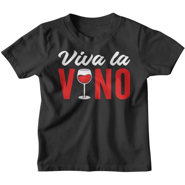 Viva Laino – Weinliebhaber Rotwein Weißwein Kinder Tshirt