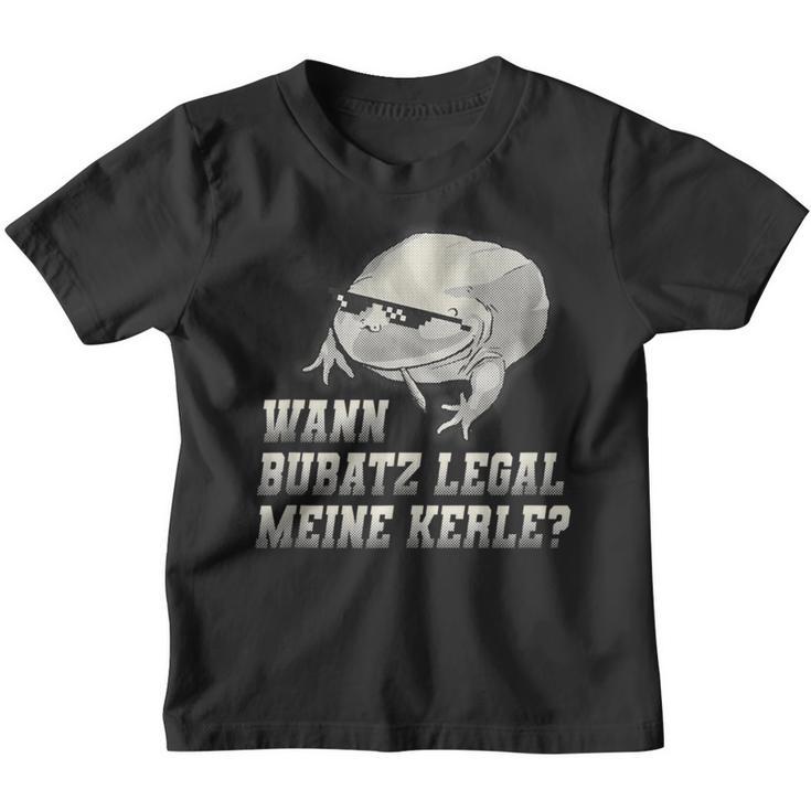 Wann Bubatz Legal Meine Kerle Retro Kinder Tshirt