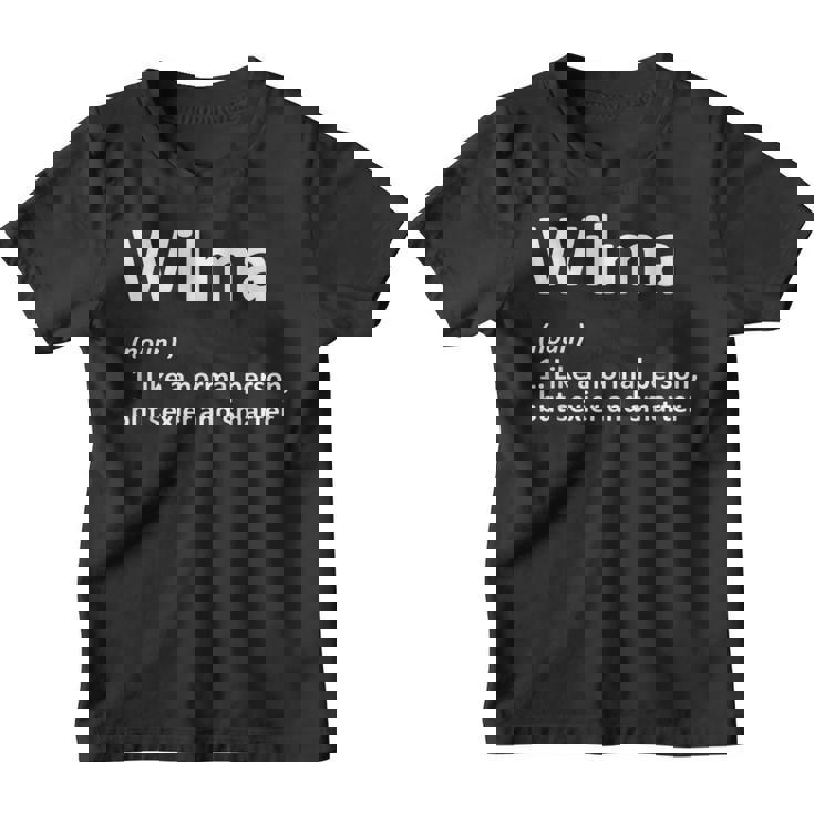 Wilma Definition Idea De Regalo De Cumpleaños Con Nombre Personalizado Camiseta niño