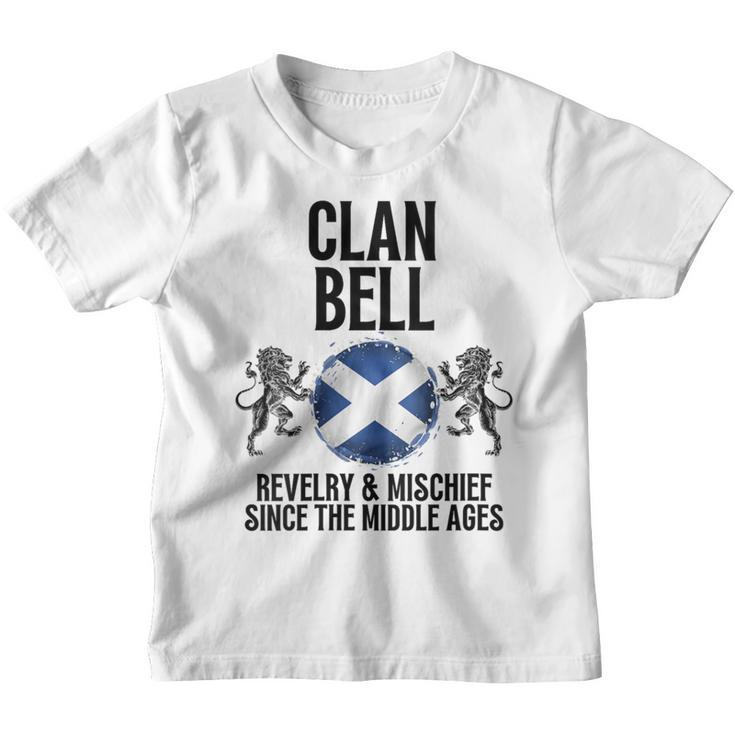 Bell Clan Scottish Family Name Scotland Heraldry Youth T-shirt
