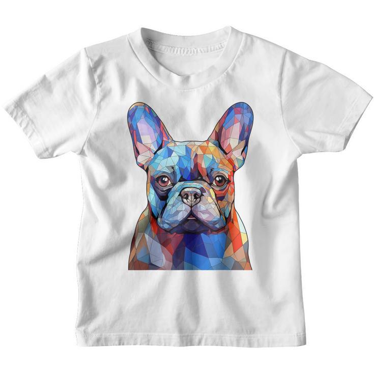 Cabeza De Bulldog Francés Cara Perro Amantes Arte Frenchie Dog Camiseta niño