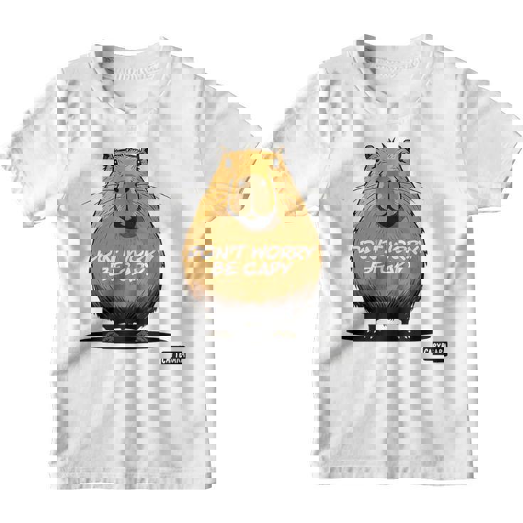 Capibara No Te Preocupes Sé Capibara Divertido Lindo Sé Feliz Capibara Camiseta niño
