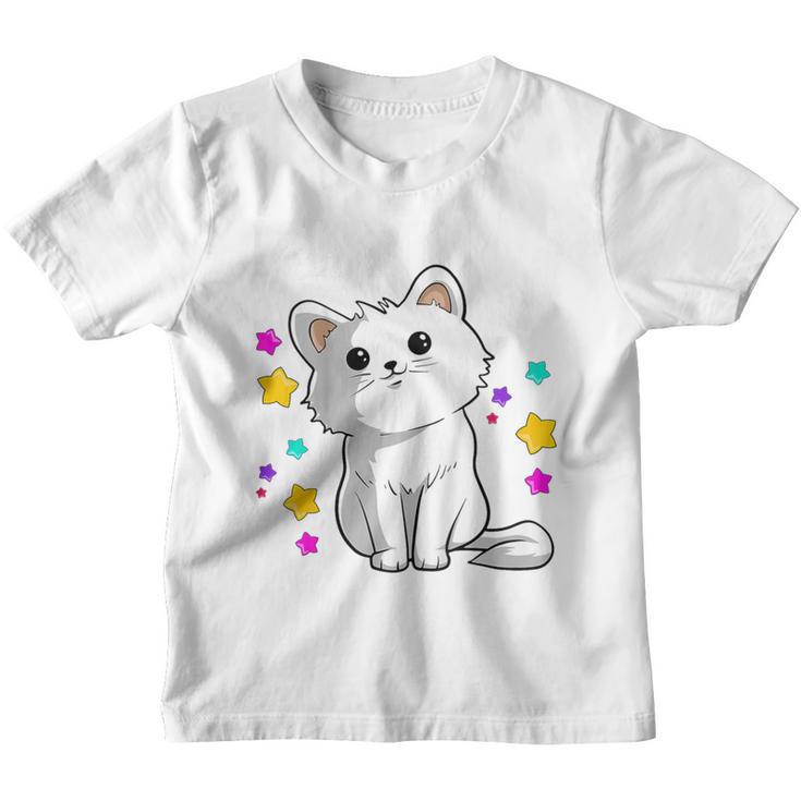 Children's Ich Bin 4 Jahre Alt Katzenvier 4Th Birthday Kinder Tshirt