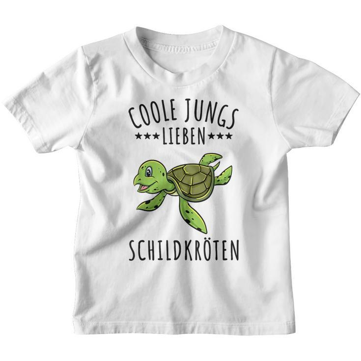 Coole Jungs Lieben Schildkröten Geschenk Kinder Tshirt