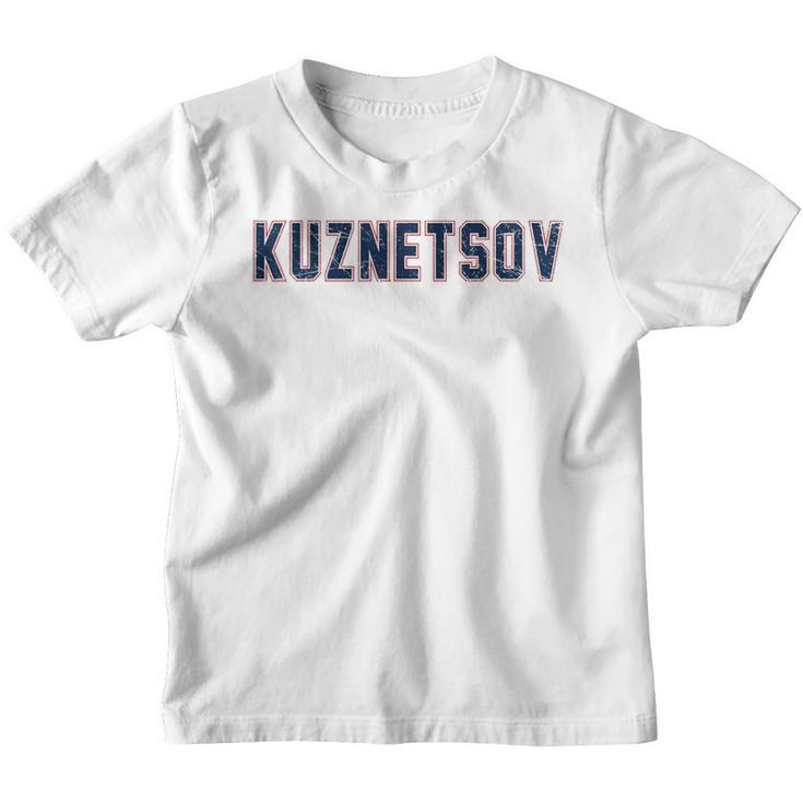 Distressed Kuznetsov Proud Family Last Name Surname Familia Youth T-shirt