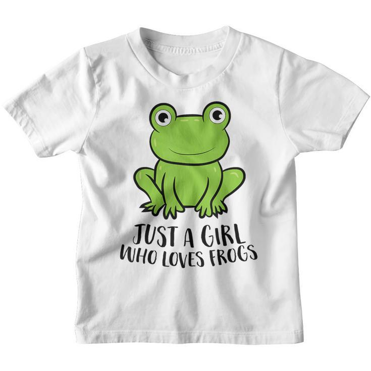 Frosch Mädchen Nur Ein Frosch Mädchen Das Frösche Liebt Kinder Tshirt