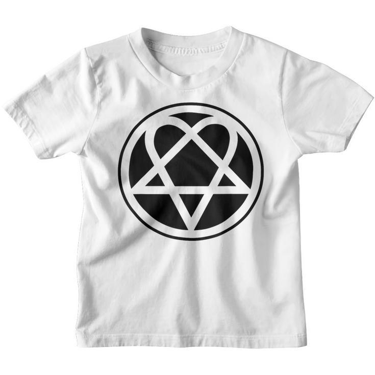 Heartagram Pentagram Kinder Tshirt