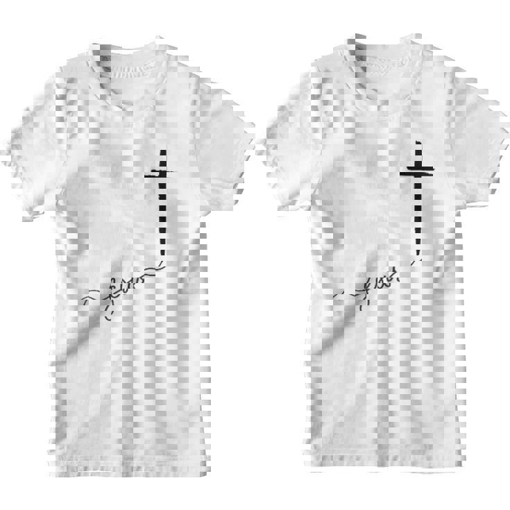 Jésus Avec Croix Chrétienne Youth T-shirt