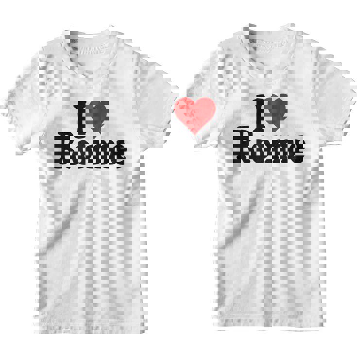 I Love Heart Roma Italia Camiseta niño