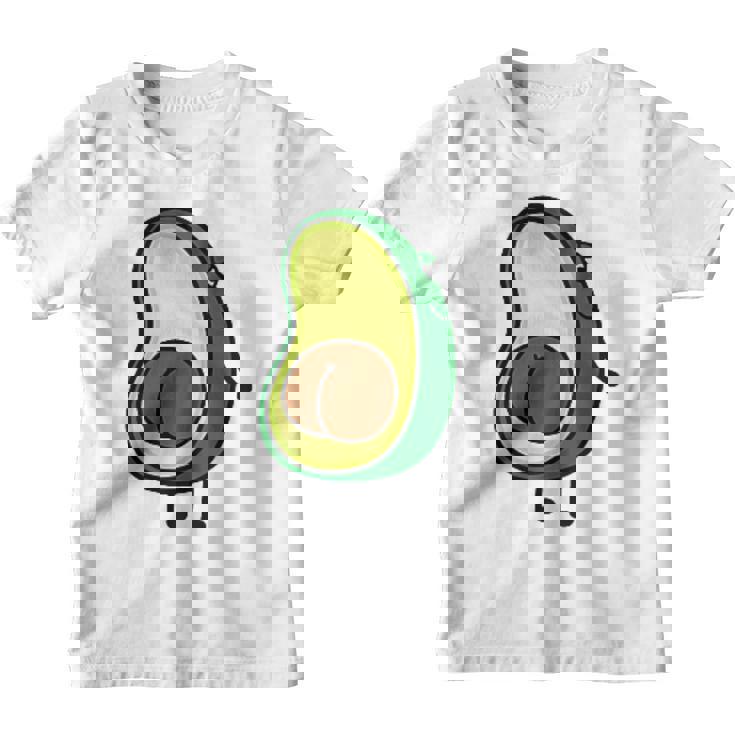 Motif Avocat Fruits Et Légumes Dessin Animé Amusant Kawaii Youth T-shirt