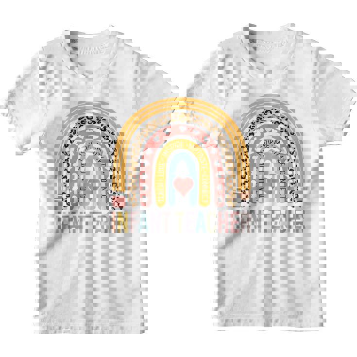 Profesor Infantil 100º Día De Escuela Arco Iris Camiseta niño