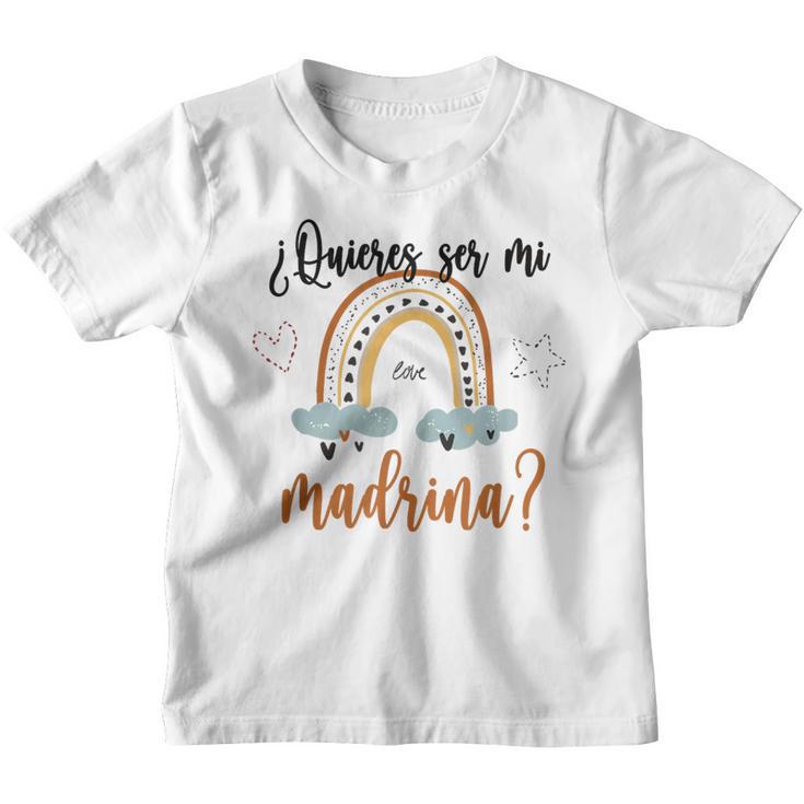 Quieres Ser Mi Madrina Godchild Niño Diciendo Mejor Madrina Camiseta niño
