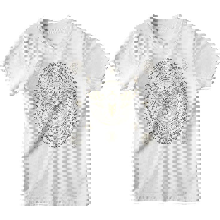 Runas Celtas Polilla Oculta Polilla Mística De La Muerte Camiseta niño