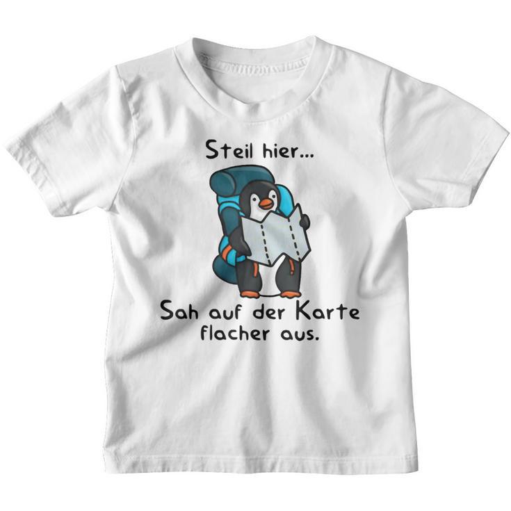 Steil Hier Sah Auf Der Karte Flachaus S Kinder Tshirt