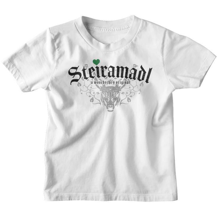 Steiramadl Wozechts Original Steirisch Madl Steiermark Kinder Tshirt