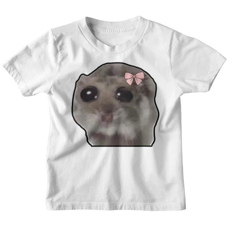 Trauriger Hamster Meme Trauriger Hamster Kinder Tshirt