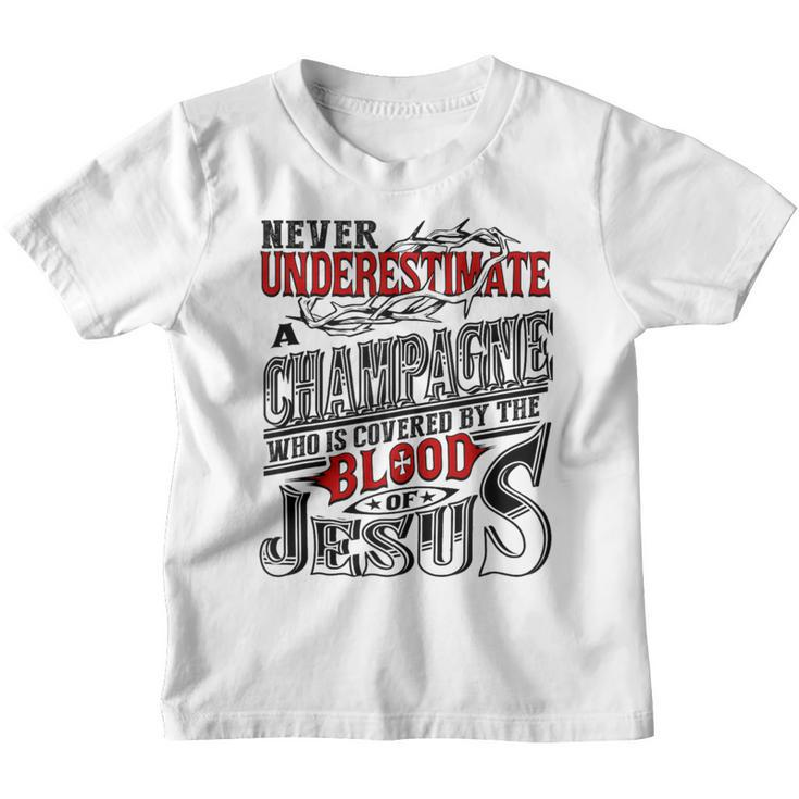 Underestimate Champagne Family Name Youth T-shirt