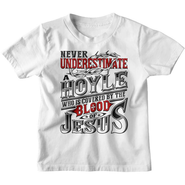 Never Underestimate Hoyle Family Name Youth T-shirt