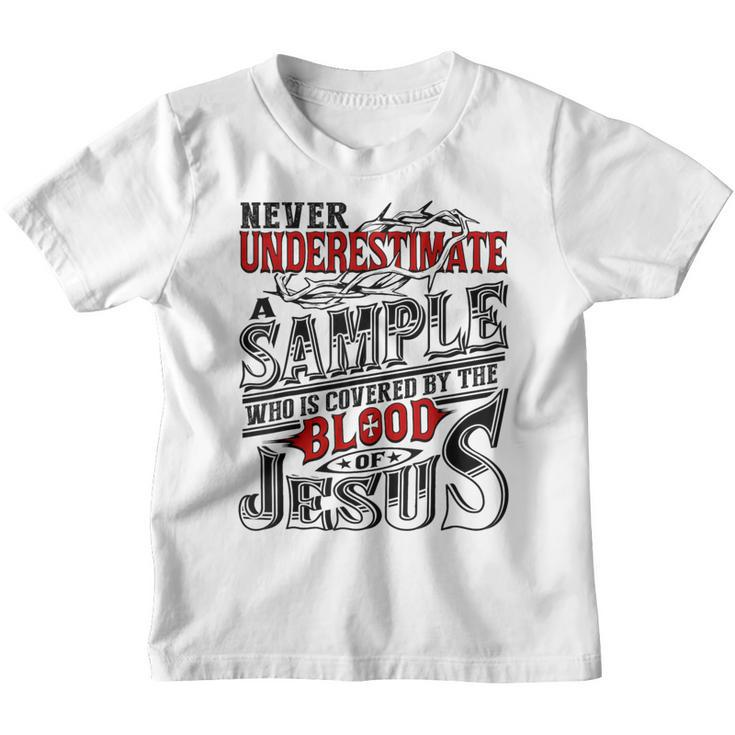 Never Underestimate Sample Family Name Youth T-shirt