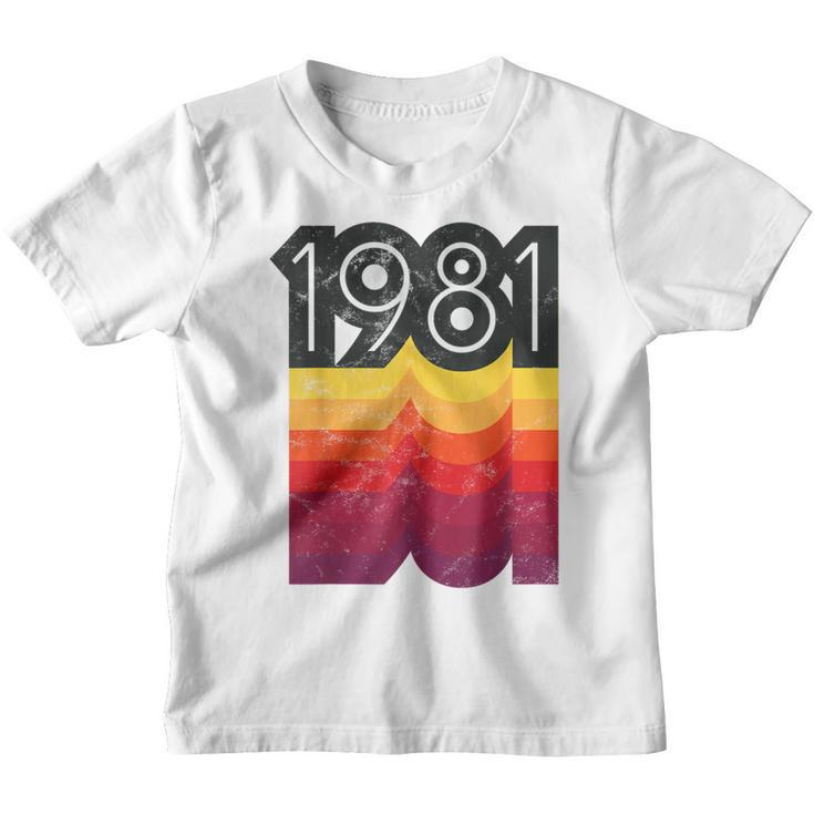 Vintage 80S Style 1981 Kinder Tshirt