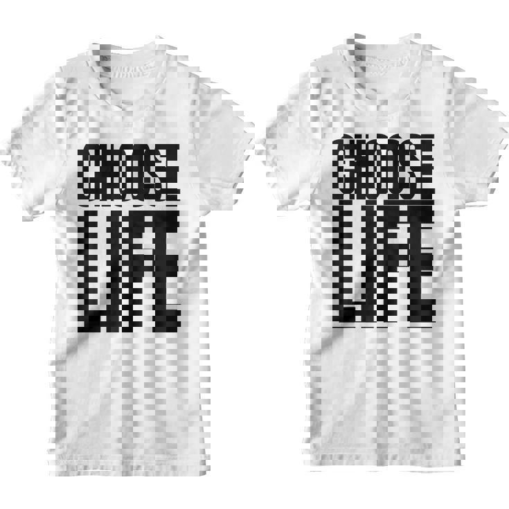 Vintage Choose Life Les Meilleures Habitudes De Conscience De Soi Des Années 80 Youth T-shirt