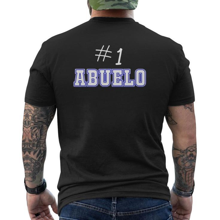 1 Abuelo Mexican Grandfather Apparel Latino Grandpa Mens Back Print T-shirt