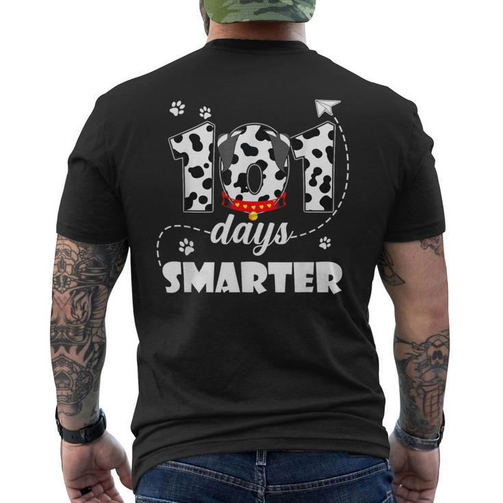 101 Days Smarter Dog Happy 101 Days School Student Teacher Men's T-shirt Back Print