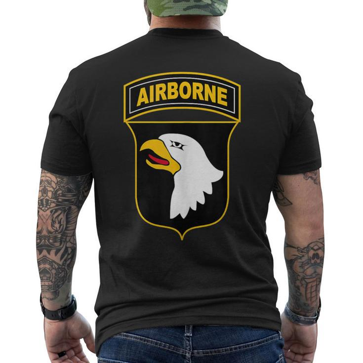 101St Airborne Division Military Veteran American Eagle Army Men's T-shirt Back Print