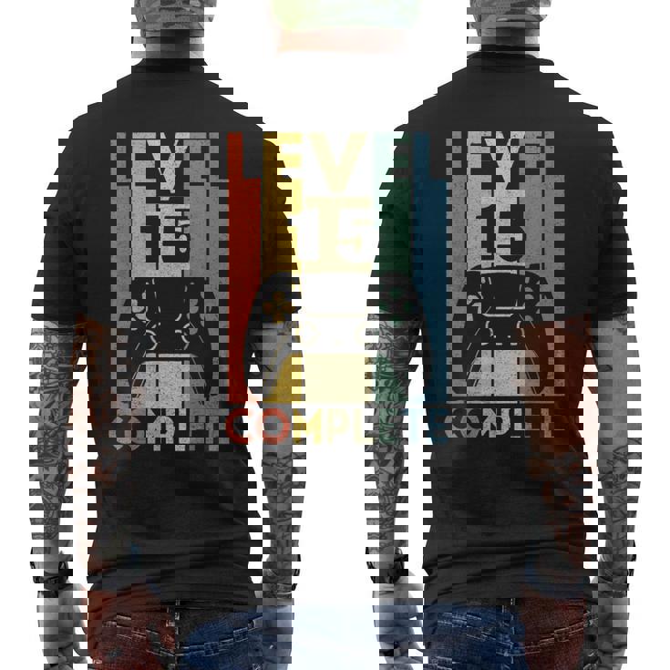 15 Años Cumpleaños Niño Niña Chico Chica Regalo Level 15 Camiseta Hombre Estampado Espalda