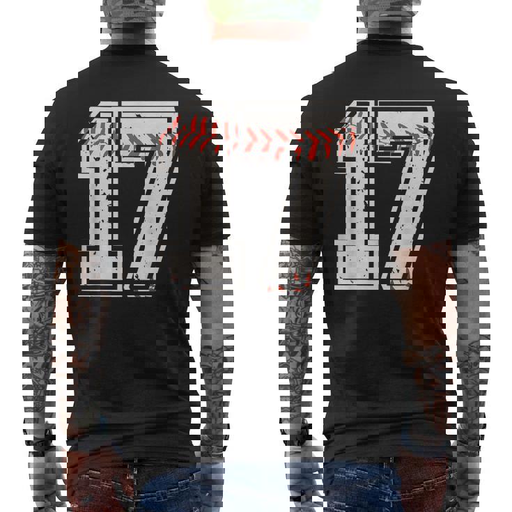 17 Cumpleaños 17 Años Béisbol Chicos Niñas Amor El Camiseta Hombre Estampado Espalda