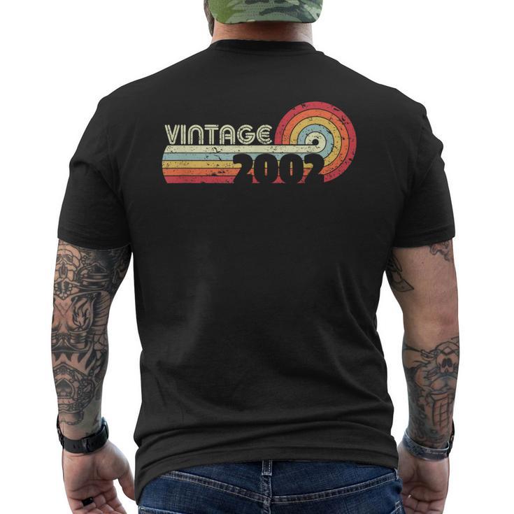 18Th Birthday Classic Vintage 2002 Men's T-shirt Back Print