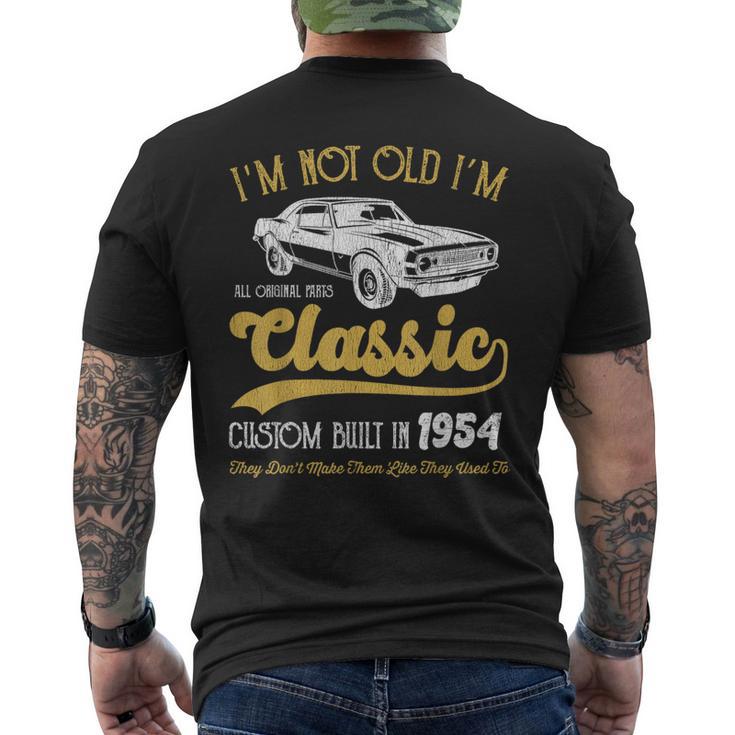 1954 Vintage Car 1954 Birthday I'm Not Old I'm Classic 1954 Men's T-shirt Back Print