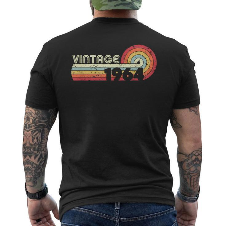 1964 VintageBirthday Retro Style Men's T-shirt Back Print