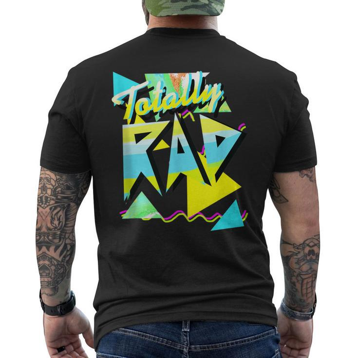 1980'S Totally Rad 80S Casual Hipster V1012 Aqua-Lemon-Ice Men's T-shirt Back Print