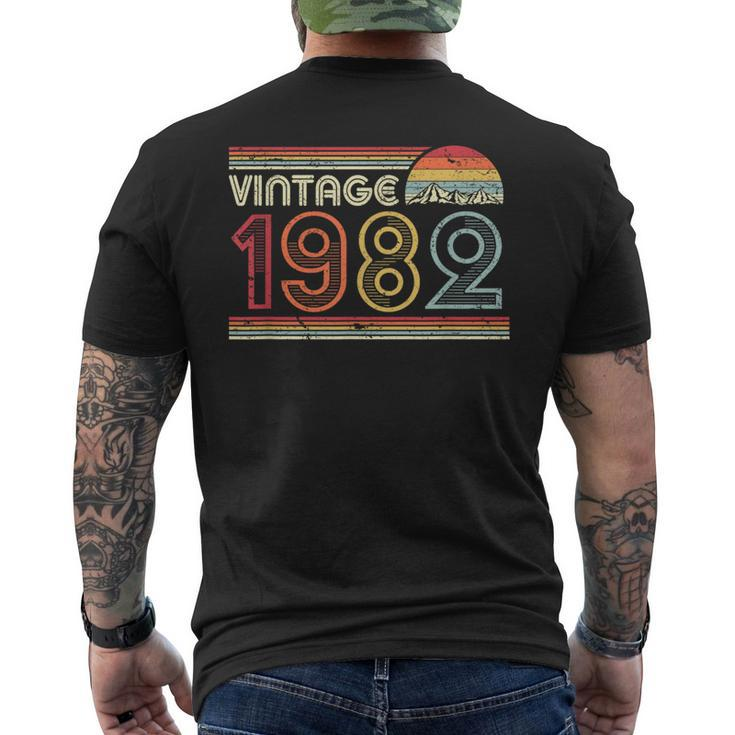 1982 VintageBirthday Retro Style Men's T-shirt Back Print