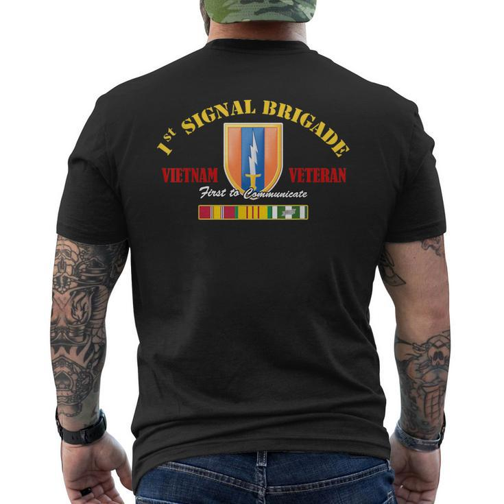 1St Signal Brigade Vietnam Veteran Men's T-shirt Back Print