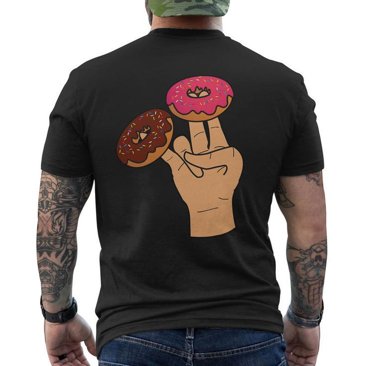 2 In The Pink 1 In The Stink Dirty Humor Donut Mens Back Print T-shirt