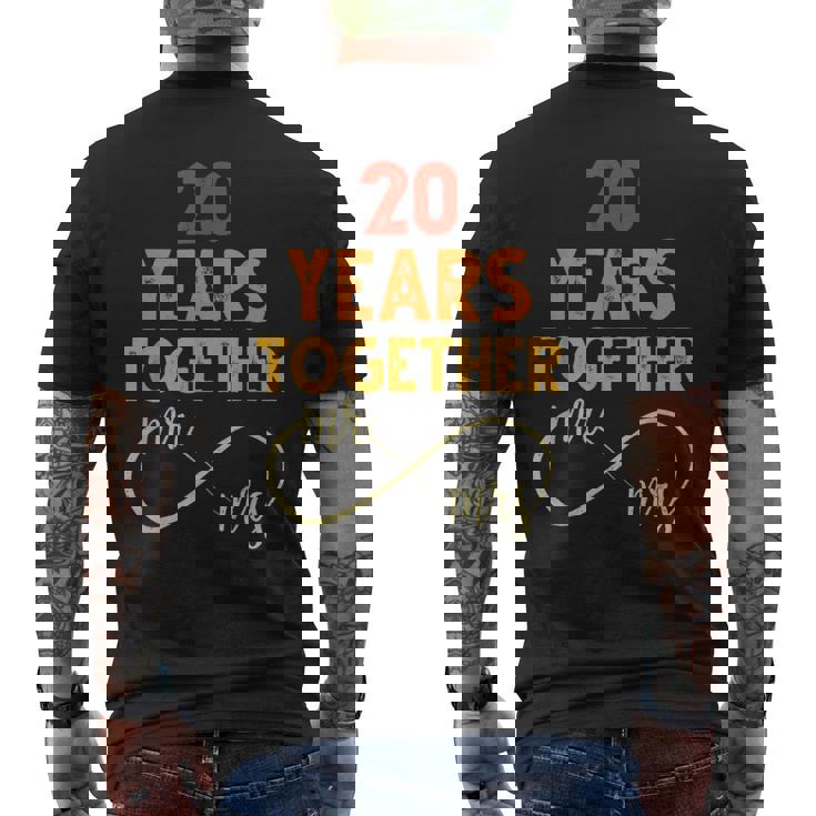20 Años Juntos Sr & Señora Pareja Coincidencia 20 Aniversario Camiseta Hombre Estampado Espalda